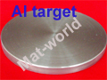 High purity metal aluminium sputtering targets 4N/5N
