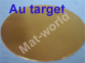 Precious metal gold sputtering target 4N/5N