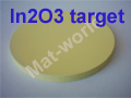 Indium oxide ceramic sputtering target