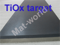 Titanium oxide ceramic sputtering targets 4N